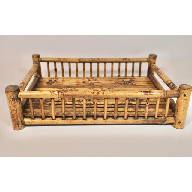 Mid-20th Century Organic Modern Bamboo Tray For Sale - Image 4 of 8