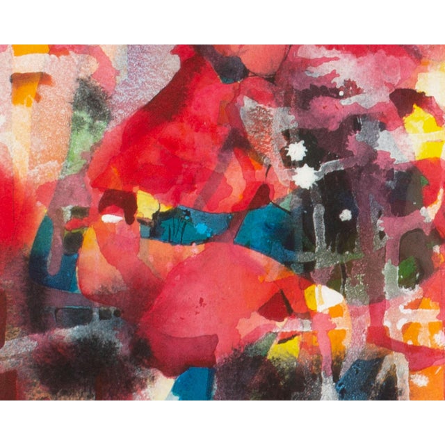 Abstract Watercolor Painting of a Figure by George Coggeshall For Sale In Indianapolis - Image 6 of 7