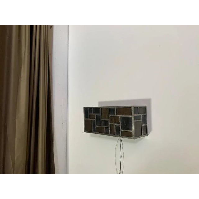 Metal and Back Glass Applique, 1970s For Sale - Image 6 of 12