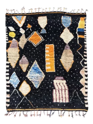 Beni Ouarain Mrirt Wool Rug, 1990