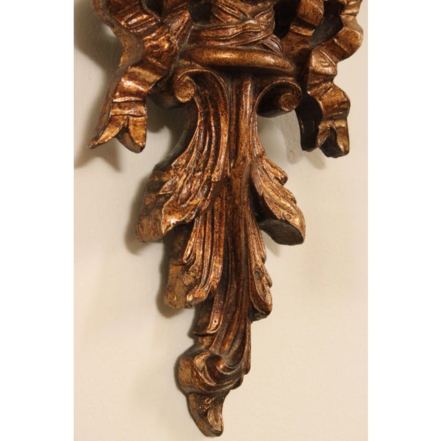 Italian Renaissance Style Pair of Carved Wall Sconces With Prisms For Sale - Image 11 of 12
