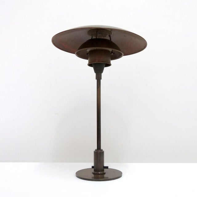 Mid-Century Modern Rare Poul Henningsen Copper Ph 3/2 Table Lamp, 1930 For Sale - Image 3 of 10
