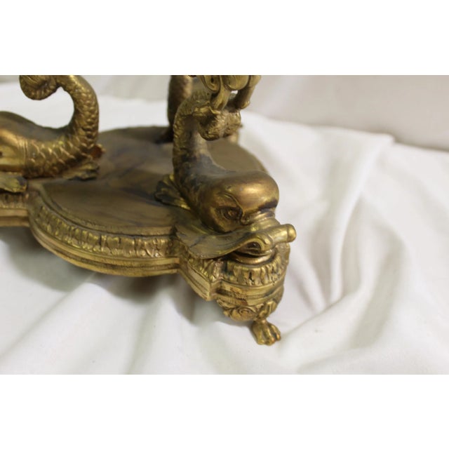 1990s Mid Century Modern Crystal & Gold Gilded Bowl For Sale - Image 5 of 11