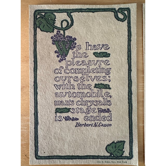 Antique Automobile Advertising Ephemera For Sale - Image 4 of 14