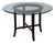 Crate & Barrel Halo Glass + Wood Dining Table For Sale