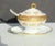 Hollywood Regency Vintage Richard Ginori Italy Torino Gold Encrusted Mustard Pot For Sale - Image 3 of 6