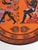 Large Greek Black-Figure Orange Terracotta Wall Plate with Classical Motif, 1970s For Sale - Image 14 of 18