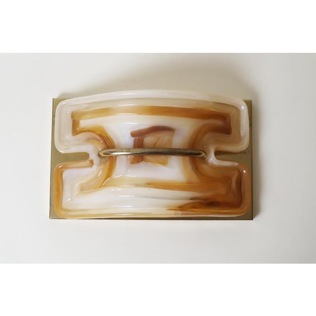 Mid-Century Modern Sconces in Brass and Cristallux, 1970s, Set of 2 For Sale - Image 4 of 18
