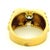 Vintage Modernist 18k Gold Architectural Diamond Ring, Size 8 For Sale In Miami - Image 6 of 12