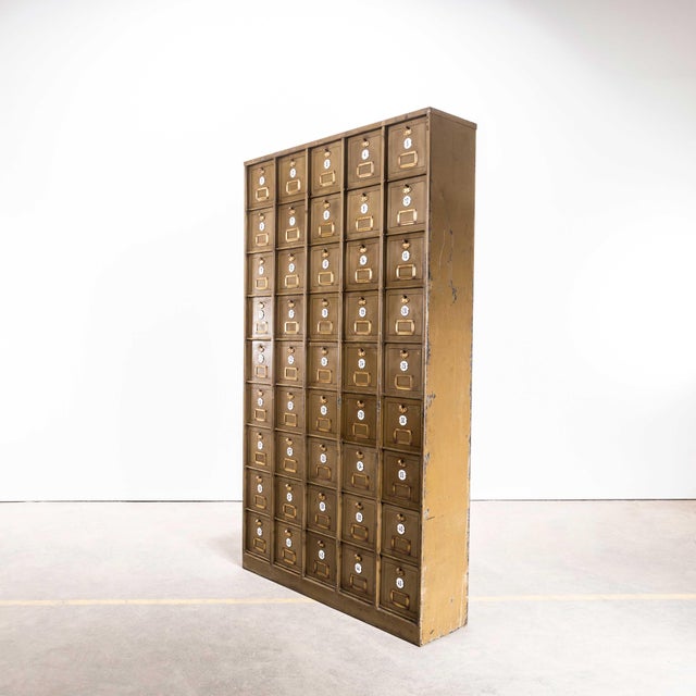 1920s Industrial French Metal Cabinet, 1920s For Sale - Image 5 of 9