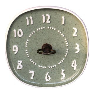 Vintage Russel Wright Ceramic Clock Tidbit Tray Bowl For Sale