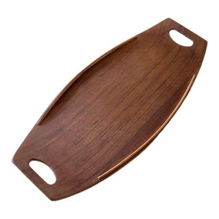 Dansk Jens Quistgaard 1950's Large Teak Serving Tray For Sale