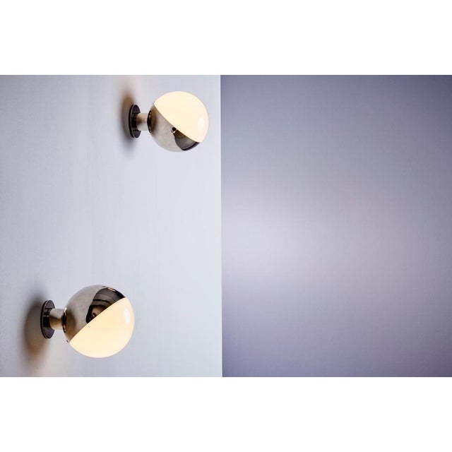 Vilhelm Lauritzen Wall Lamps Model 10630 attributed to Tue Poulsen for Louis Poulsen, 1940s, Set of 2 For Sale - Image 3 of 16