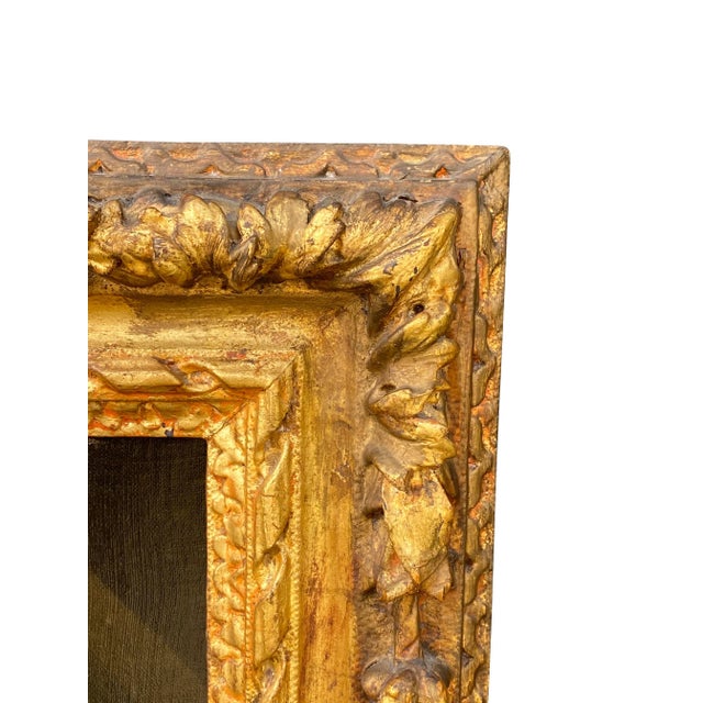 Textile Framed Oil on Canvas of a Young Man Attributed to James Maubert For Sale - Image 7 of 10