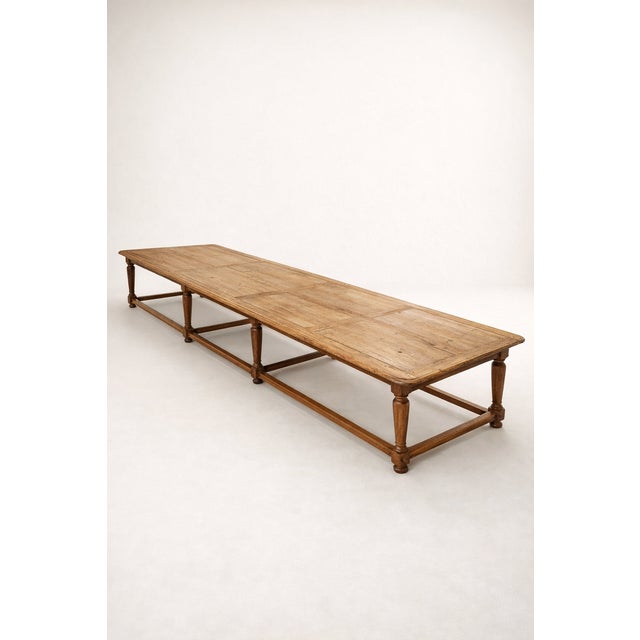 Antique Monumental Oak Table, 1890s For Sale - Image 4 of 4
