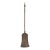 Antique 18th Century Wrought Iron Turned Brass English Fireplace Shovel Tool 14 For Sale