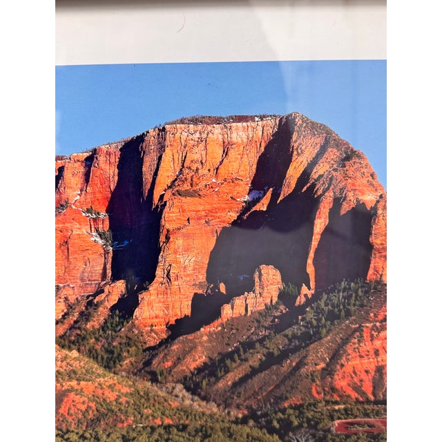 Black Kolob Canyons Zion National Park Panoramic Print, Framed For Sale - Image 8 of 12