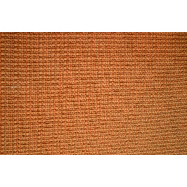 Orange Martin Industries Vintage Custom Italian Style Curved Small Settee Low Club Chair For Sale - Image 8 of 13