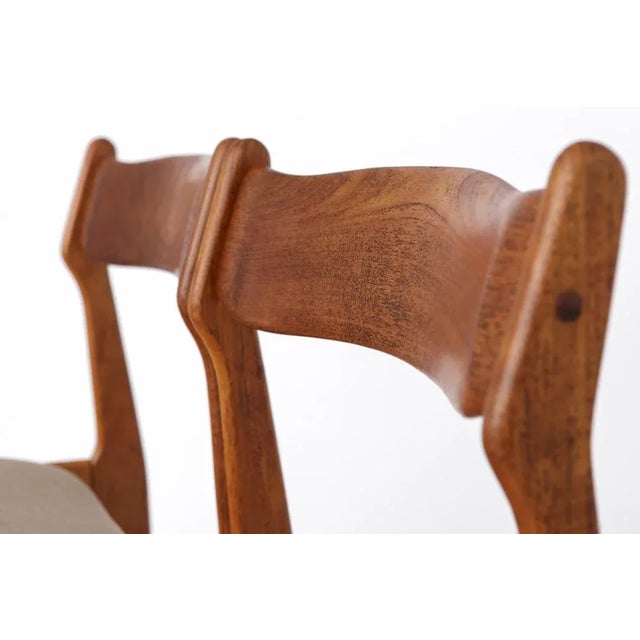 Set of Vintage Danish Chairs in Walnut, 1960s For Sale - Image 6 of 8