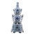 Vintage MCM Chinoiserie Three Tier Tulipiere Porcelain Flowers Vase For Sale