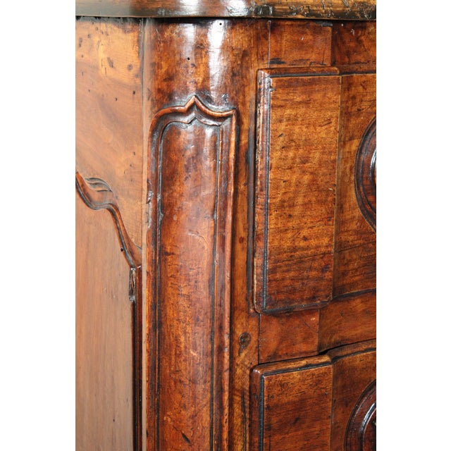 Wood Louis XV Provincial Walnut Chest of Drawers For Sale - Image 7 of 13
