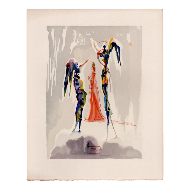 Salvador Dali, The Angels of the Empyrean, Woodcut For Sale