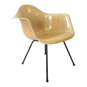 Early Eames Lounge Height Rope Edge Chair for Herman Miller