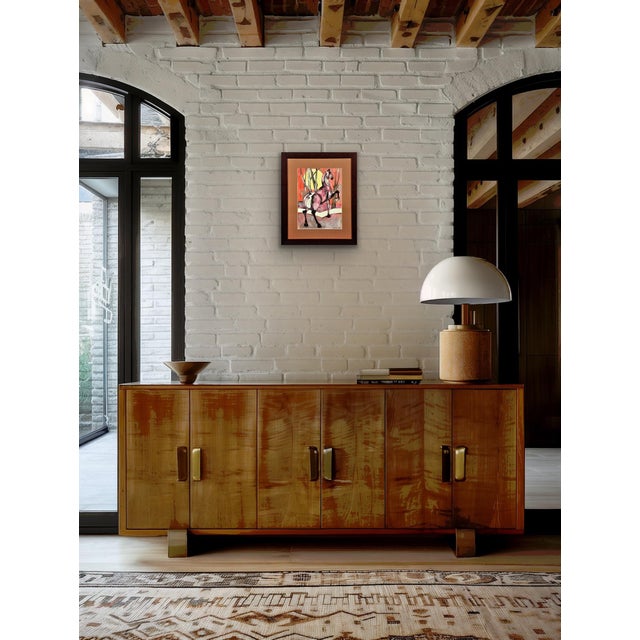 Geoffrey Key, Horse with Rising Sun, 1989, Watercolour, Framed For Sale - Image 12 of 18