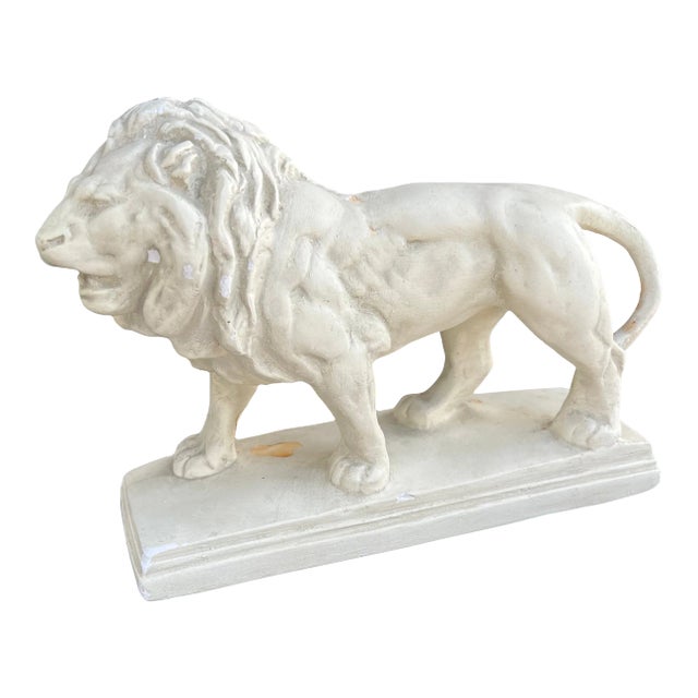 1970s White Lion Figure For Sale
