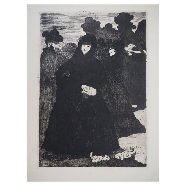 Edouard Manet, At the Prado, 1865, Original Etching For Sale