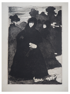 Edouard Manet, At the Prado, 1865, Original Etching