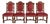 R. J. Horner Style Antique Renaissance Revival Carved Walnut Dining Chairs | Set of Four For Sale