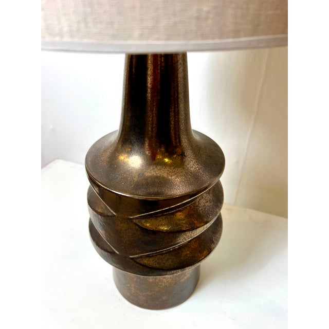 Mid-Century Modern Mid-Century Modern German Ceramic Table Lamp For Sale - Image 3 of 6
