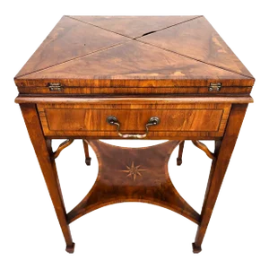 Pierre Deux Game Table Flip Top Leather