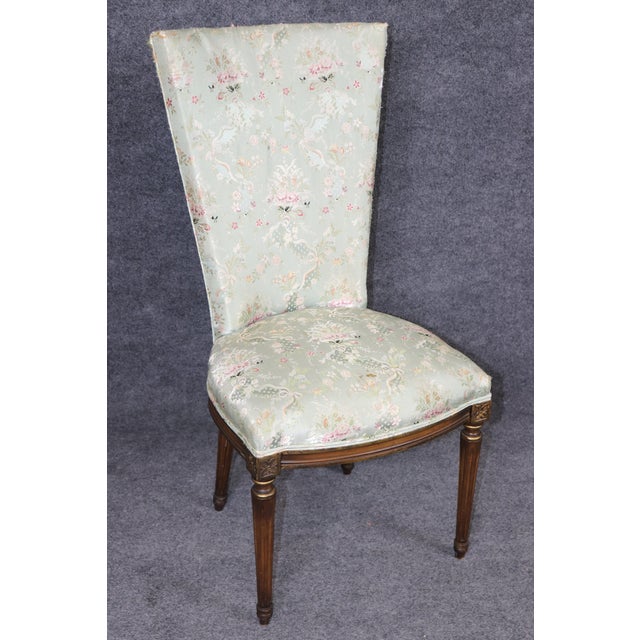 Wood Large Set of 8 Louis XVI Style Side Dining Chairs For Sale - Image 7 of 14