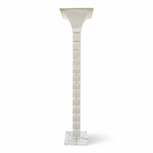 Post-Modern Frosted Lucite Floor Lamp