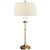 Traditional Chapman & Myers by Visual Comfort Signature Dorchester Club Table Lamp in Antique-Burnished Brass with Linen Shade For Sale - Image 3 of 3