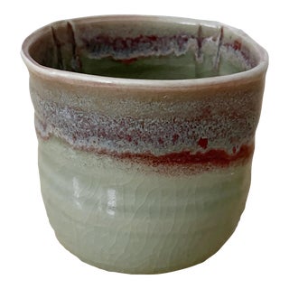 Studio Pottery Small Decorative Celadon Bowl For Sale