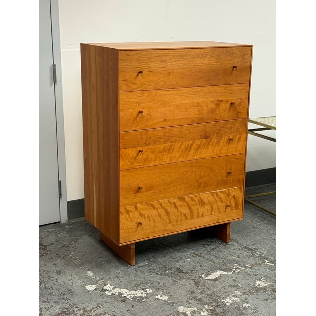 Design Plus Gallery presents the Hudson Cherry Wood Dresser from Room & Board This dresser has a tall rectangular case,...