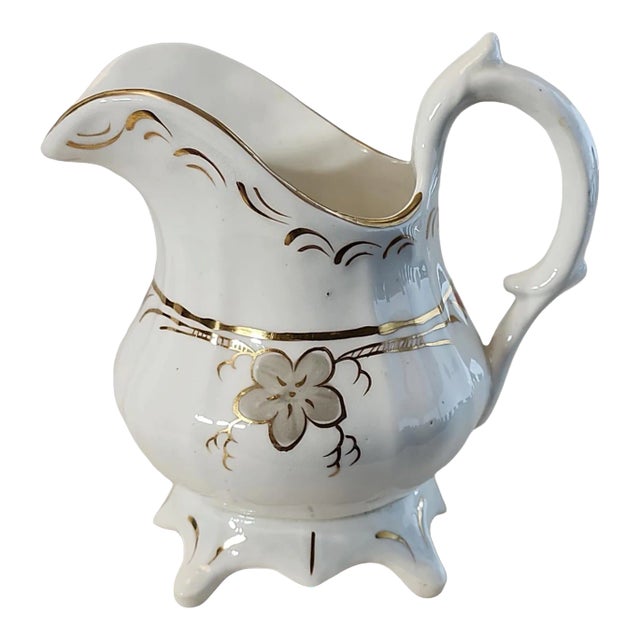 Circa 1845 Hamilton & Moore Rococo Revival Creamer Jug For Sale