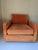 Mid-Century Modern Mid 20th Century Milo Baughman for Thayer Coggin Orange Cube Chair For Sale - Image 3 of 16