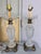 Vintage Early 20th Century Pair Crystal & Brass Lamps -2 For Sale - Image 12 of 12