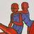 Original contemporary abstract painting depicting an intimate seated couple rendered in bold expressive lines and a...