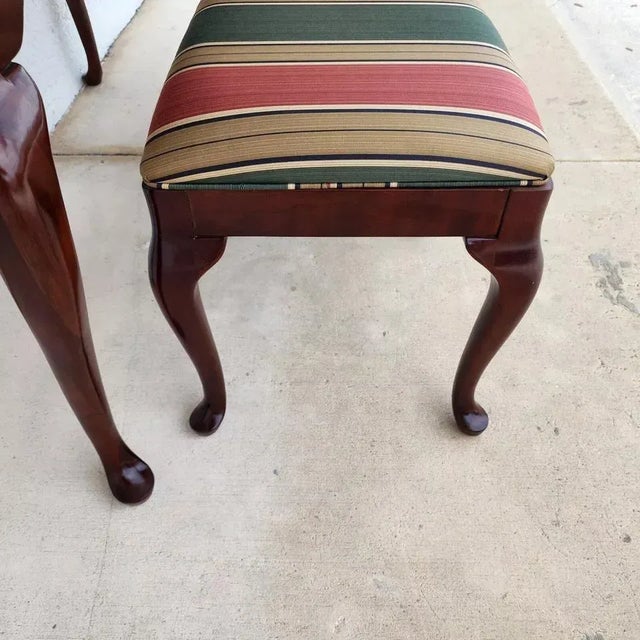 Wood Drexel Console Sofa Table With Ottomans For Sale - Image 7 of 11