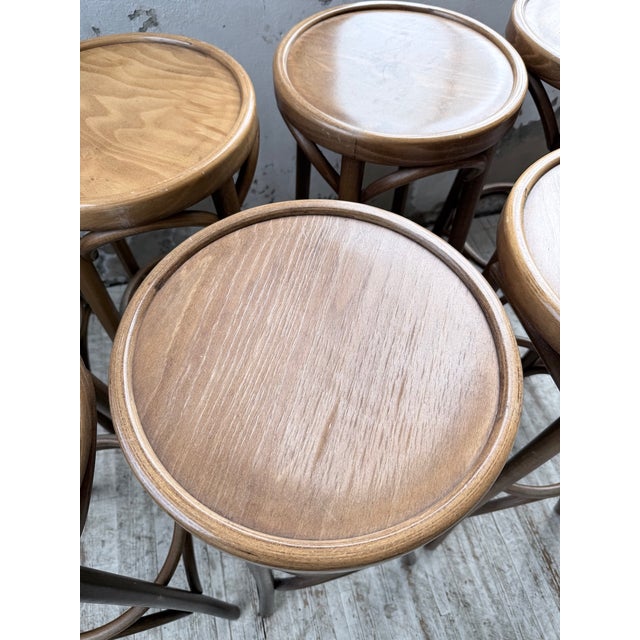 Baumann Bistro Bar Stools, 1980s, Set of 8 For Sale - Image 13 of 18