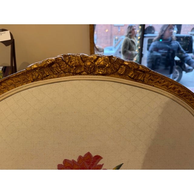 Antique French Louis XVI Style Gilded Wood Side Chairs For Sale - Image 4 of 11