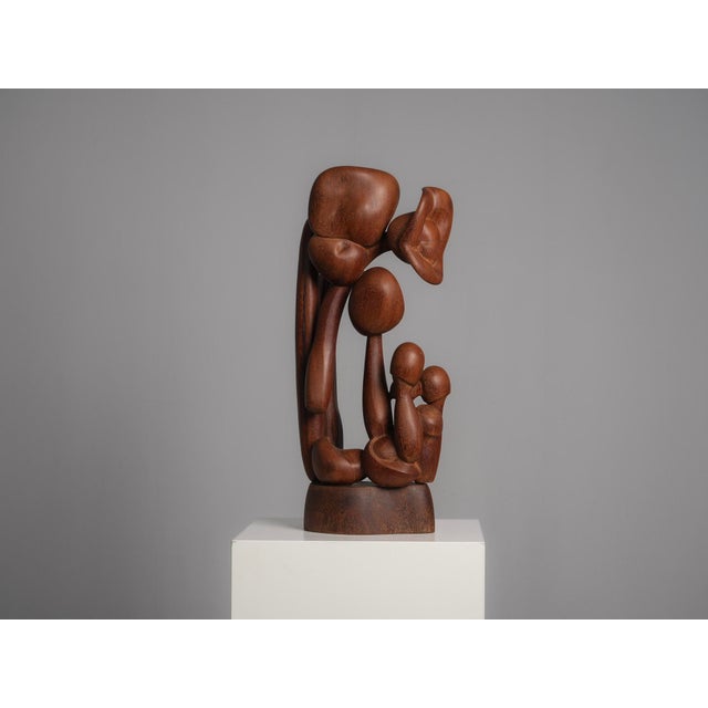 Unknown, Organic Floral Wood Sculpture, 1970s, Wood For Sale - Image 10 of 10