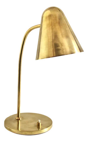 Mid-Century French Adjustable Table Lamp in Brass and Metal by Jacques Biny for Luminalité, 1950s