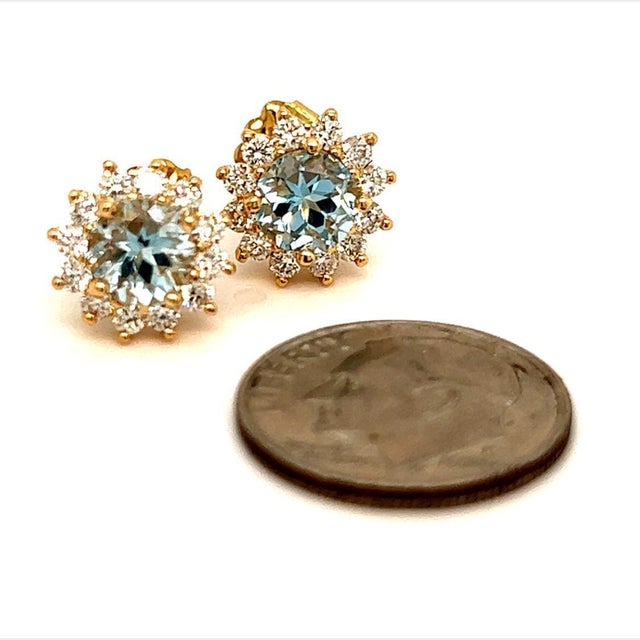 Natural Sapphire Diamond Stud Earrings 14k W Gold 4.98 TCW Certified $4,950 121266 Nothing says, “I Love you” more than...