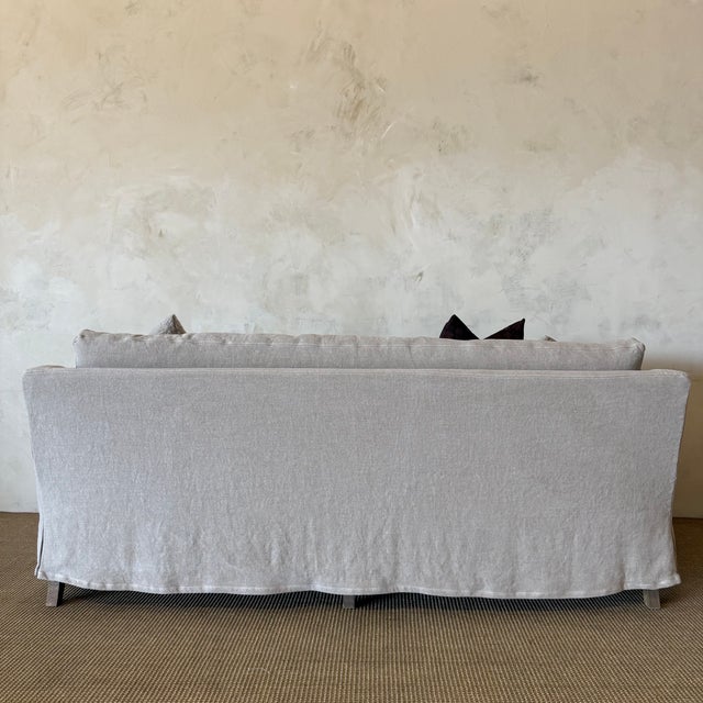 Textile Rudin Slipcovered Sofa - Flax For Sale - Image 7 of 8